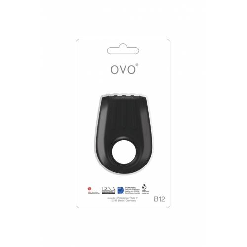 Вибромассажер B12 VIBRATING RING BLACK