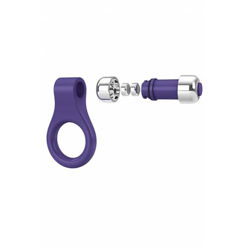 Вибромассажер B1 VIBRATING RING LILAC CHROME