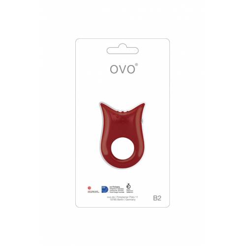 Вибромассажер B2 VIBRATING RING RED