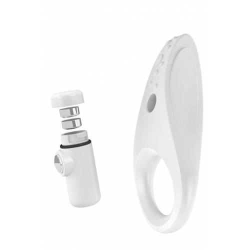 Эрекционное виброкольцо OVO B3 VIBRATING RING WHITE