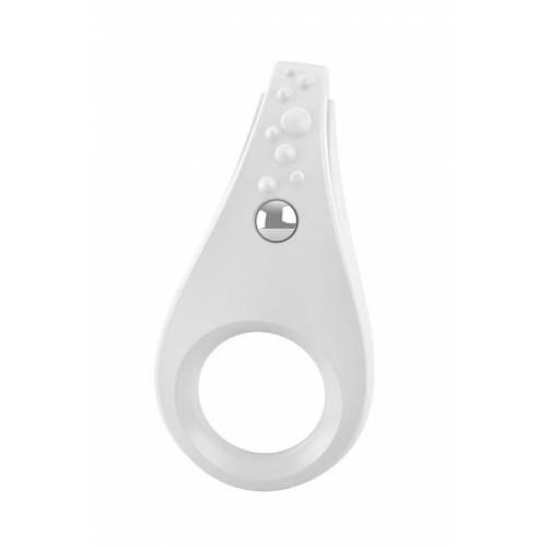 Эрекционное виброкольцо OVO B3 VIBRATING RING WHITE