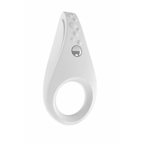 Эрекционное виброкольцо OVO B3 VIBRATING RING WHITE