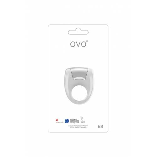 Вибромассажер B8 VIBRATING RING WHITE