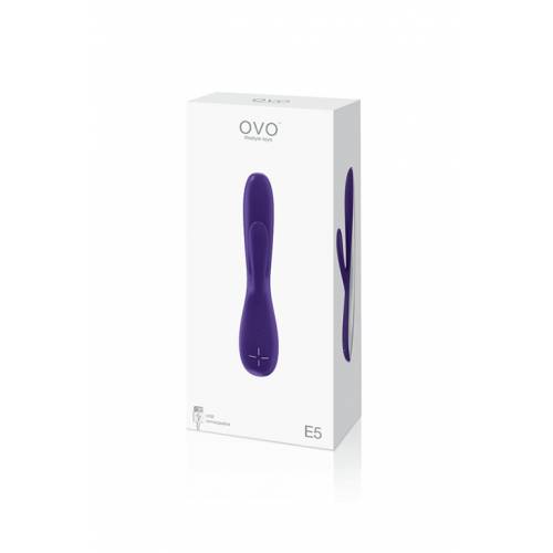 Вибромассажер перезаряжаемый E5 RECHARGEABLE VIBRATOR VIOLET