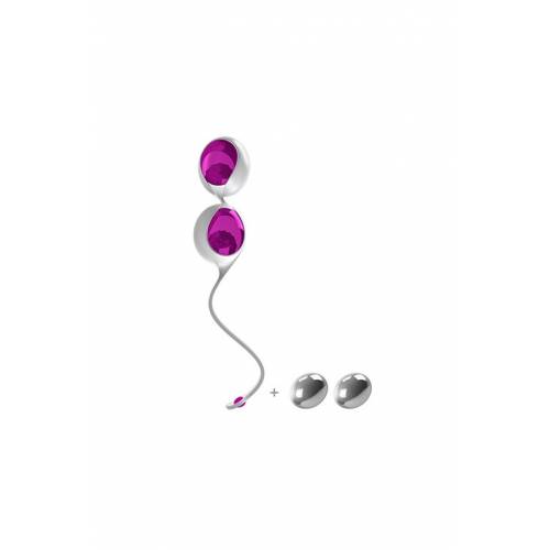 Вагинальные шарики из силикона L1 LOVE BALLS WHITE LIGHT VIOLET