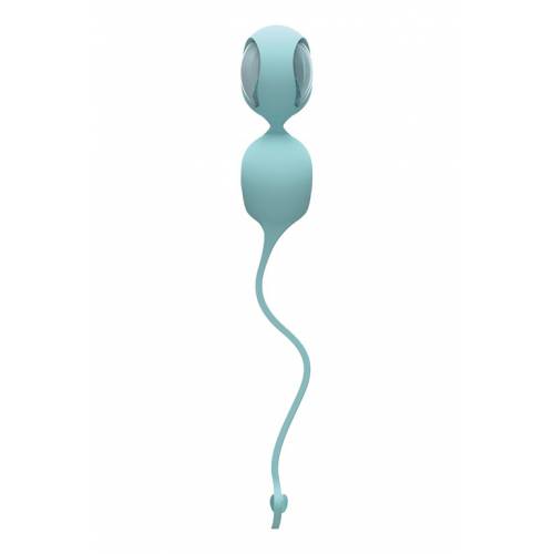Вагинальные шарики со смещенным центром тяжести OVO L1A LOVE BALL LIGHT BLUE