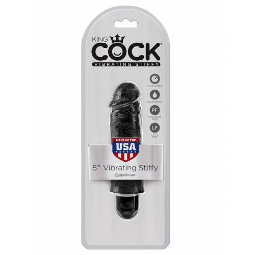 Вибратор PipeDream King Cock 5'' Vibrating Stiffy черный