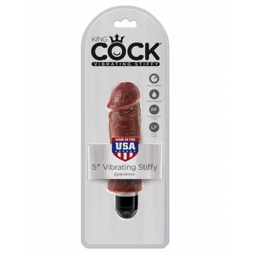 Вибратор PipeDream King Cock 5'' Vibrating Stiffy коричневый