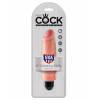 Вибратор PipeDream King Cock 6'' Vibrating Stiffy телесный