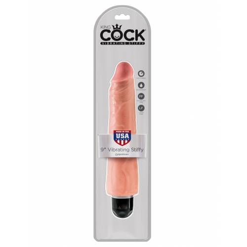 Вибратор PipeDream King Cock 9'' Vibrating Stiffy телесный