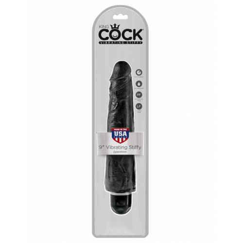 Вибратор PipeDream King Cock 9'' Vibrating Stiffy черный