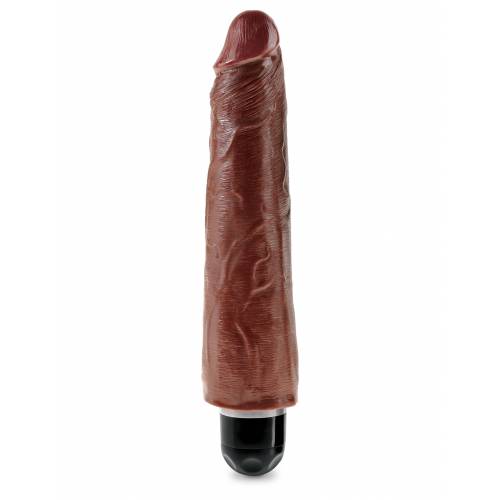 Вибратор PipeDream King Cock 9'' Vibrating Stiffy коричневый