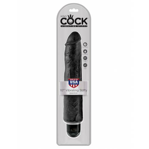 Вибратор PipeDream King Cock 10''Vibrating Stiffy черный