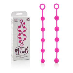 Набор анальных цепочек Posh Silicone “O” Beads розовый