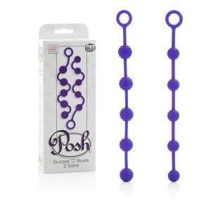 Набор анальных цепочек Posh Silicone “O” Beads фиолетовый