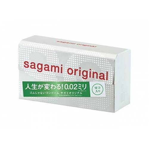 Полиуретановые презервативы 12 шт,  SAGAMI Original 002