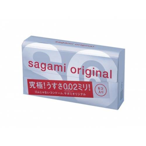 Полиуретановые презервативы 6 шт, SAGAMI Original 002