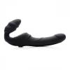 Женский страпон Slim Rider Ribbed Vibrating Silicone Strapless Strap On