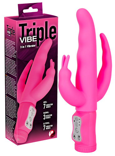 Вибратор многофункциональный Triple Vibe розовый