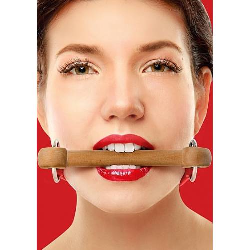 Кляп Wooden Bridle - Red