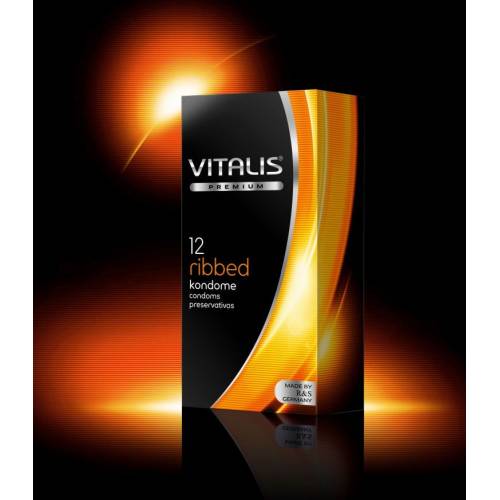 Презервативы VITALIS №12 Ribbed ребристые