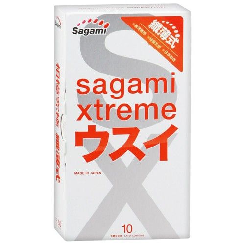 Презервативы SAGAMI Xtreme 15шт. ультратонкие, латекс 0,04 мм