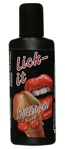 Lick It Вишня 100мл Съедобная смазка + массаж 3в1