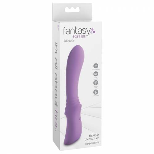 Гибкий эргономичный вибромассажер Fantasy For Her Flexible Please-Her