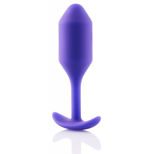 Анальная втулка b-Vibe Snug Plug 2, фиолетовая