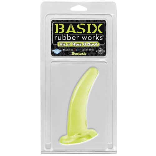 Стимулятор G-точки Basix His and Hers G-Spot светящийся в темноте