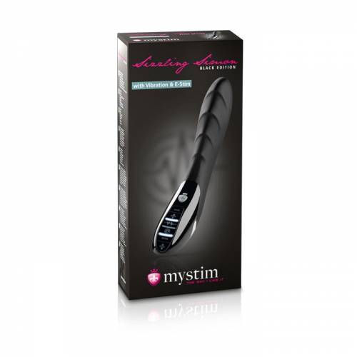 Вибратор Mystim с электростимуляцией Sizzling Simon black edition