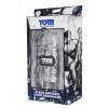 Увеличивающая насадка на пенис с кольцом для мошонки - Tom of Finland - 14 см